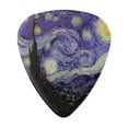 thumbnail image 2 of QHUDLV LLSUZY 1/3pcs Guitar Pick Starry Night Guitar Picks For Acoustic Electric Bass Jazz Pick Mediators Van Gogh Electric Mandoli Guitar, 2 of 9