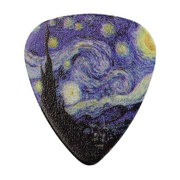 Starry Sky Design Guitar Picks, Smooth Playing Experience, Acoustic & Electric Guitars, Plastic Material