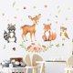 thumbnail image 3 of 1 Juego de pegatinas de pared de animales del bosque, pegatina de pared de dibujos animados, calcomanía de pared de animales bonitos para decoración de pared de sala de juegos de guardería, 3 of 5
