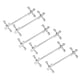 thumbnail image 1 of 6 Piezas de Palillos de AleacióN de Zinc Soporte para Cucharas, Tenedores, Soporte para Cuchillos Soporte para Estante DecoracióN de Mesa Artesanal de Metal, 1 of 8