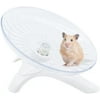 Queenmore Hamster Flying Saucer Silent Running Exercise Wheel for Hamsters, Gerbils, Mice ,Hedgehog and Other Small Pets(White)