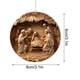 thumbnail image 3 of mfyjkho Adorno navideño acrílico, adorno bautismal redondo para pared, árbol o corona, 3,14 pulgadas, 1 pieza, 3 of 5