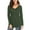 Green, variant on JYLFC Womens V-Neck T-Shirts Long Sleeve Tops Casual Basic Shirts, Burgundy L
