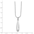 thumbnail image 3 of White Sterling Silver necklace Snake Diamond 18 in 1 mm, 3 of 3