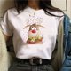 thumbnail image 1 of Camiseta con estampado de árbol de Navidad para mujer, ropa femenina de cuello redondo, Top de Modal de manga corta, regalo de Feliz Navidad, 1 of 5