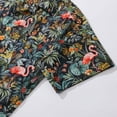 thumbnail image 5 of Hawaiian Shirt For Men Flamingo Haven Shirt Camp Collar 100% Cotton, 5 of 8