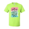 thumbnail image 2 of Wild Bobby, Be Yourself Everyone Else Is Taken Artistic Watercolor Pop Culture Men's Graphic T-Shirt, Safety Green, 3XL, 2 of 3