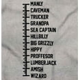 thumbnail image 2 of Beard Measure Manly Bearded Hipster Men's Graphic T Shirt Tees Brisco Brands M, 2 of 5