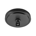 thumbnail image 3 of Aspen Creative 21507-51, Matte Black Transitional Chandelier Fixture Canopy Kit, 5-1/8" Diameter with Collar Loop, 1" Center Hole, 3 of 6
