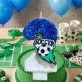 thumbnail image 6 of Soccer Star Birthday Candle - Creative Cartoon Design, Sports Theme Decor - Boys Birthday Parties, Soccer Themed Celebrations, Cake Topper Decoration, 6 of 6