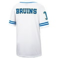 thumbnail image 3 of Men's Colosseum White UCLA Bruins Free Spirited Mesh Button-Up Baseball Jersey, 3 of 3