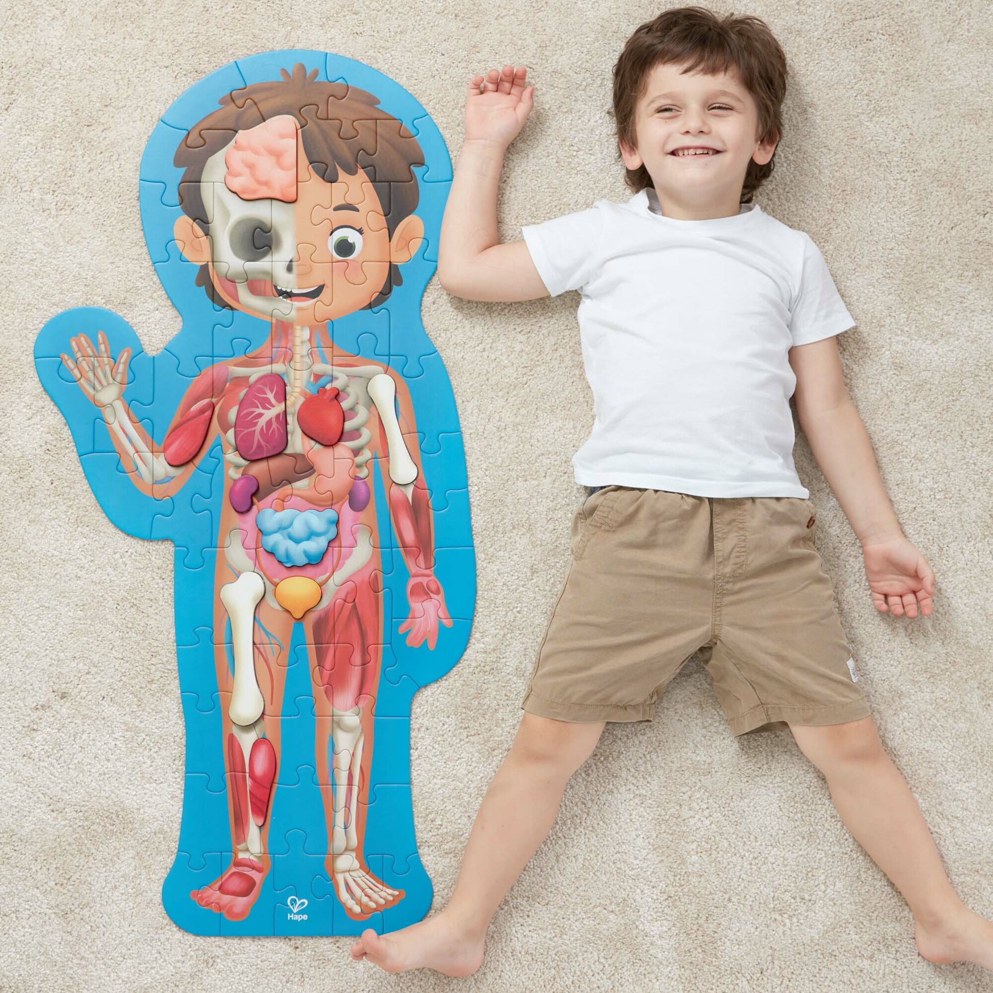 Hape Human Body Jigsaw Puzzle, 60 Oversized Pieces