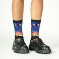 thumbnail image 4 of Naloa Galactic Night Over Meadow Kids Socks Unisex Kids and Toddlers' Crew Socks, ,1 Pairs, 4 of 5