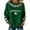 Mint Green, variant on St Patricks Day Graphic Hoodie for Women Casual Long Sleeve Hooded Sweatshirt Drawstring Comfortable Loose Pullover Top Festive Holiday Print Suitable, Size S-2XL