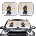 thumbnail image 2 of Haiem Dachshund Sitting in Bathtub Car Windshield Sun Shade (2 Pieces) Foldable Windshield Sun Shade Car Accessories for Truck SUV Pickup-Medium, 2 of 7