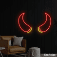 thumbnail image 2 of Craftnamesign Horn Line Art Neon Sign, Men Cave Decor, Horn Lover Gifts, 2 of 4