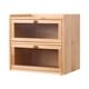 thumbnail image 1 of de madera para encimera de cocina, con puerta acrílica de doble capa, ideal como regalo, estilo rústico., 1 of 9