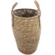 thumbnail image 1 of Maceta decorativa para flores, cesta para guardar flores hecha a mano, maceta tejida de paja, 1 of 6