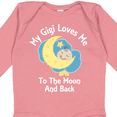 thumbnail image 4 of Inktastic Gigi Loves Me to the Moon and Back Boys or Girls Long Sleeve Baby Bodysuit, 4 of 5