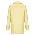 thumbnail image 5 of CEHVOM Femmes Dames Veste Unie à Col Rabattu Manteau à Manches Longues Manteau Vêtement d'Extérieur Blazer Liquidation, 5 of 5