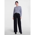 thumbnail image 3 of Scenario Women's Crewneck Cable Knit Mid-weight Sweater, Sizes XS-XXXL, 3 of 6