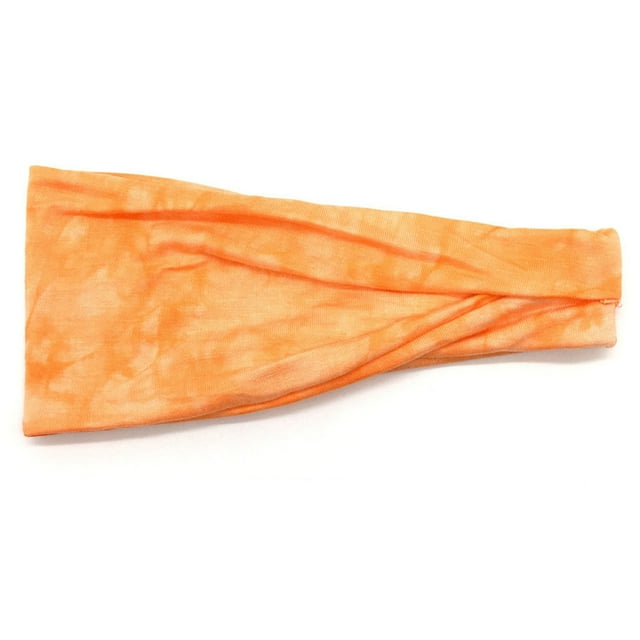 Sonducket Diadema para correr Tie Dye Fitness Yoga Lazos para el cabello Bandas para el sudor Accesorios atléticos al aire libre Regalos de Karate para Accesorio para el cabello Naranja Sonducket AP008818-10