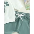 thumbnail image 5 of Zehjuhan Infant Baby Boy 2Pcs Cute Outfits, Toddler Long Sleeve Crew Neck  "MAMA'S BOY" Letter Print Sweatshirt+Pants Fall Winter Casual Clothes Set, 5 of 6