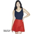 thumbnail image 2 of American Apparel Women's Gabardine Tennis Skirt, American Beauty, X-Small, 2 of 5