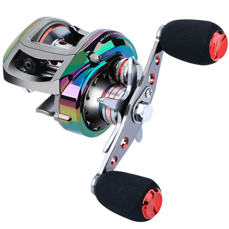 Jetshark Solid Wood Handle Metal Spool Fishing Wheel Surf Reels 8+