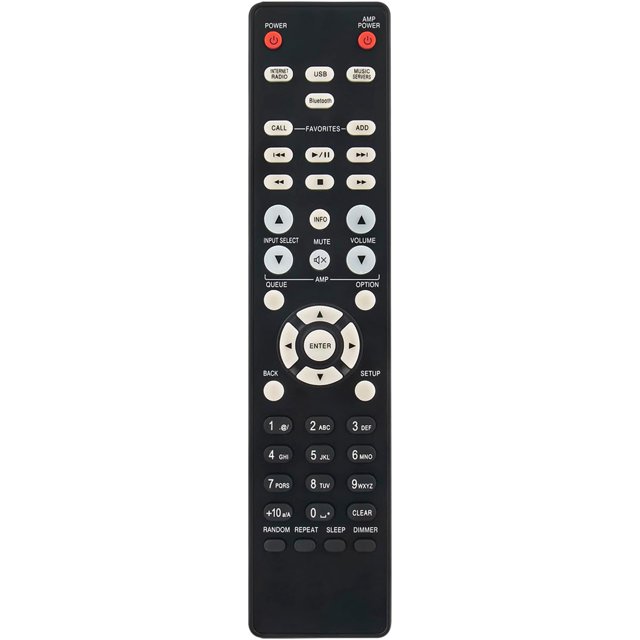 Mando a distancia de repuesto RC-1224 apto para sistema de Audio AV Denon DNP-800NE DNP800NE