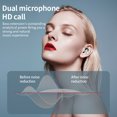thumbnail image 4 of Tholdsy Paquete de 2 auriculares inalámbricos Control táctil portátil Compatible con Bluetooth Pantalla de alimentación LED Linterna de Type2 NO2, 4 of 6