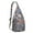 Grey-1, variant on Boho Tropical Floral Sling Backpack – Hawaiian Print Hiking Daypack with Jungle Leaves, Hibiscus & Palm Leaf Design, Lightweight & Waterproof for Summer Beach & Resort Travel