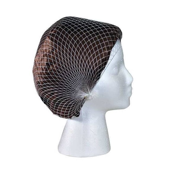 Cellucap Hairnet, Nylon, 25 in Dia., White, L, 144 PK HN925WTGRA