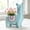 Blue, variant on Cartoon Alpaca Ceramic Flower Pot, Funny Desk Ornament, Cute Animal Planter for Home Decor, Blue, 6.1 inches