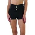 thumbnail image 5 of ToBeInStyle Women's High Waist Three Button Shorts, 5 of 7