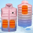 thumbnail image 2 of REDARER Boys Heated Vest Rechargeable Battery Powered Warm Winter Jacket Inner Wear for Kids Youth Cold Weather Gear,Size:5-6 Years, 2 of 4