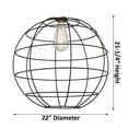 thumbnail image 2 of Innovations Lighting 221-3S-25-22 Lake Placid Pendant Lake Placid 3 Light 22" Wide Cage, 2 of 3