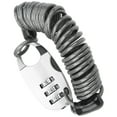 thumbnail image 1 of Bike Helmet Cable Lock, Anti Theft Password Lock 2.2x1.0in Steel Wire Lock Rope Easy To Carry Zinc Alloy  For Bicycle White, 1 of 8