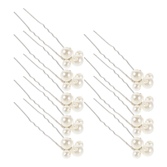 FONWILYO 9Pcs Wedding Hair Pins with Imitation Pearls Lightweight Elegant Hair Accessories for Bridal Styling
