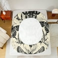 thumbnail image 5 of Homewish Vintage Rustic Moth Queen Sheet Sets, Tribal Gothic Animal Flat Sheet, Farmhouse Plant Botanical Queen Fitted Sheet, Microfiber Bedroom Decor, 4pcs, 5 of 7