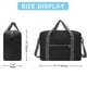 thumbnail image 4 of Bolsa para objetos personales de Spirit Airlines, bolsas de mano plegables de 18 x 14 x 8 para aviones, bolsas de viaje para mujeres y hombres (negra como la nieve (con correa para el hombro)), 4 of 6