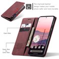 thumbnail image 3 of TEHC CIRCLE for Google Pixel 9 Pro XL Case (6.8") 2024 Release, Classic Wallet Flip Phone Case, Built-in Stand Function, with Card Slots & Cash Pocket, PU Leather Protective Magnetic Cover, Winered, 3 of 10