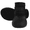 Black, variant on IDOMIK Dog Rain Boots 4-Pack, Waterproof Silicone Paw Protectors, Anti-Slip Sole, Double Hook & Loop Straps, Orange, L