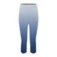 thumbnail image 7 of Audhol Workout Leggings, Women's Cropped Pants High Waisted Yoga Pants Lightweight Comfortable Solid Color Soft Casual Pajama Pants Features: Athletic Leggings for Women Sky Blue L, 7 of 7