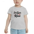 thumbnail image 2 of The Snuggle Is Real Cute Toddler T-Shirts for Boys Girls (Gray, 2T), 2 of 5