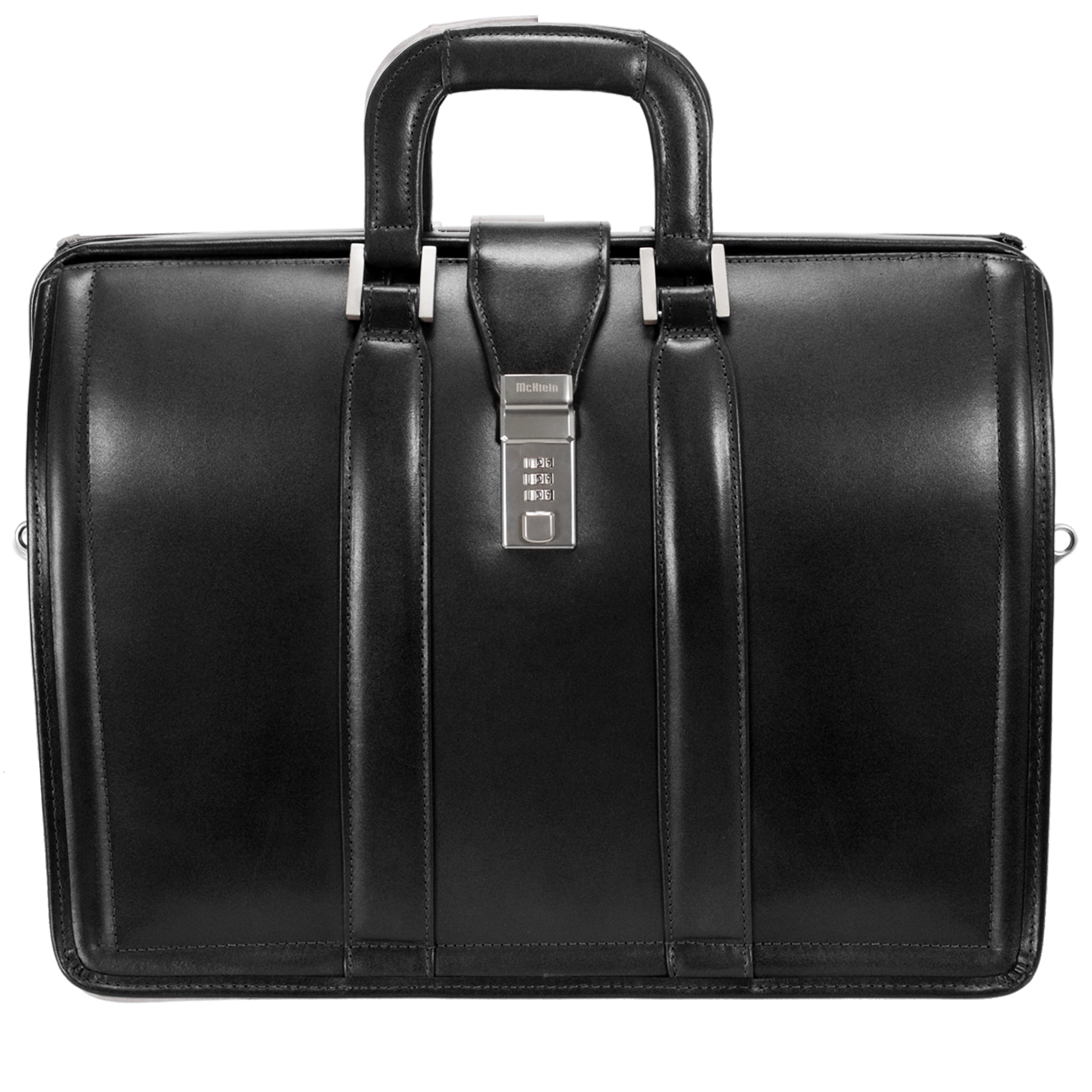 McKlein, V Series, MORGAN, Top Grain Cowhide Leather, 17" Leather Litigator Laptop Briefcase