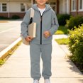 thumbnail image 2 of OGLCCG Boys Outfit Sets,Boys Fleece Jogger Set,Cozy Soft Full Zip Hoodie and Sweatpants,2 Piece Sweat Suits,Size 6, 2 of 8