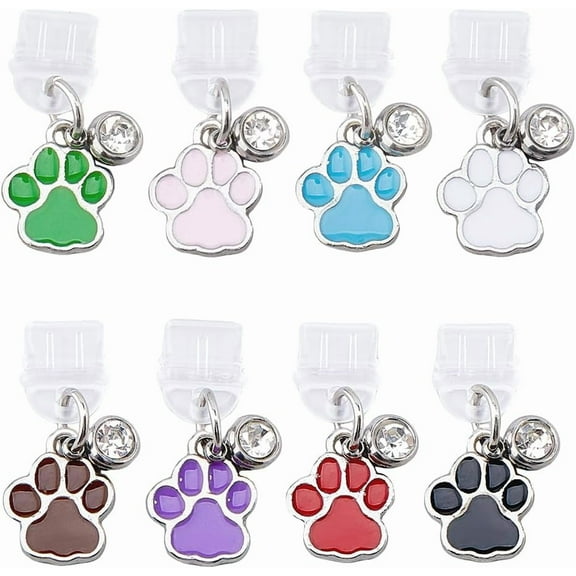 Dust Plug Charms Bulk Type-C Charging Port Charm Cell Phone Charm Plug Cover Plastic Dust Plugs with Charms USB C Port Cap Protector Pendant for Earphone E-Book Colorful