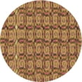 thumbnail image 1 of Ahgly Company Machine Washable Indoor Round Transitional Sienna Brown Area Rugs, 6' Round, 1 of 7