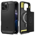 thumbnail image 1 of Funda para teléfono Spigen Rugged Armor MagFit iPhone 16 Pro Max negra, 1 of 7